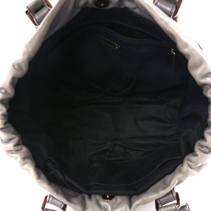 Chanel Lambskin Quilted Cloudy Bundle East West Tote Grey 5 of 14