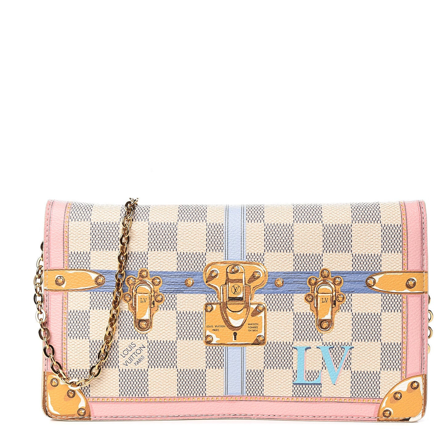 Damier Azur Summer Trunks Pochette Weekend