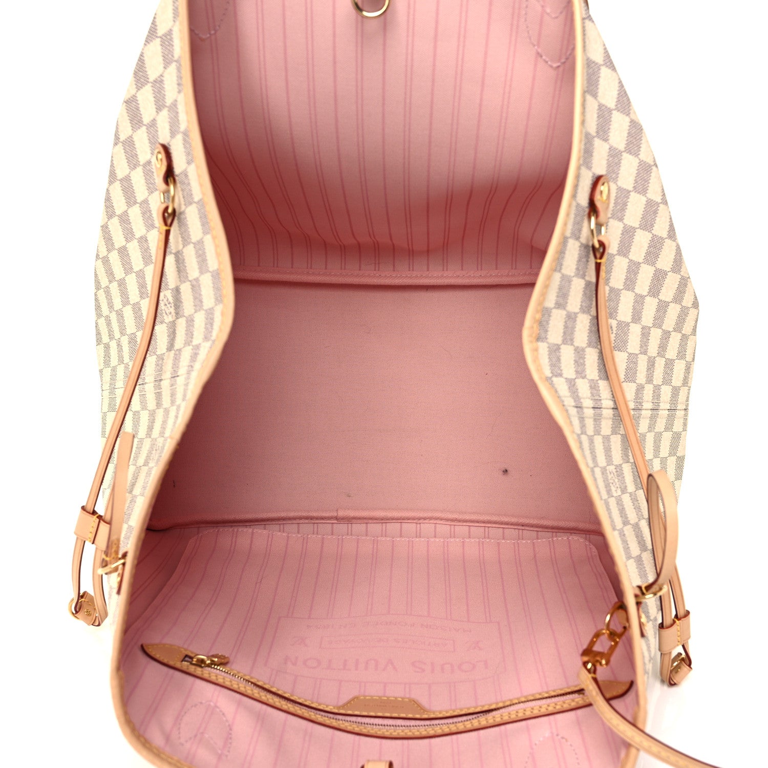 Louis Vuitton Damier Azur Neo Neverfull GM Rose Ballerine 6 of 12
