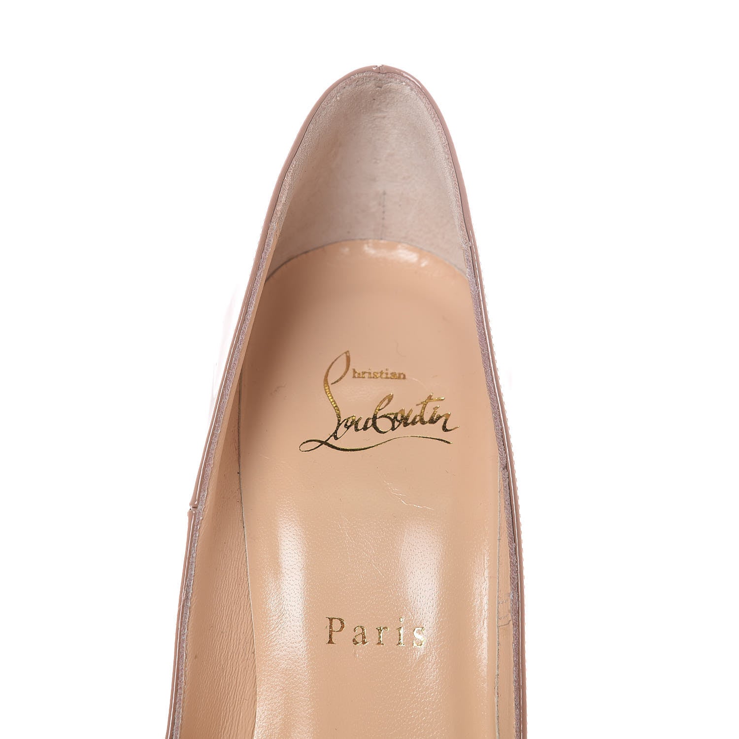 Christian Louboutin Patent So Kate 120 Pumps 37.5 Nude 8 of 9