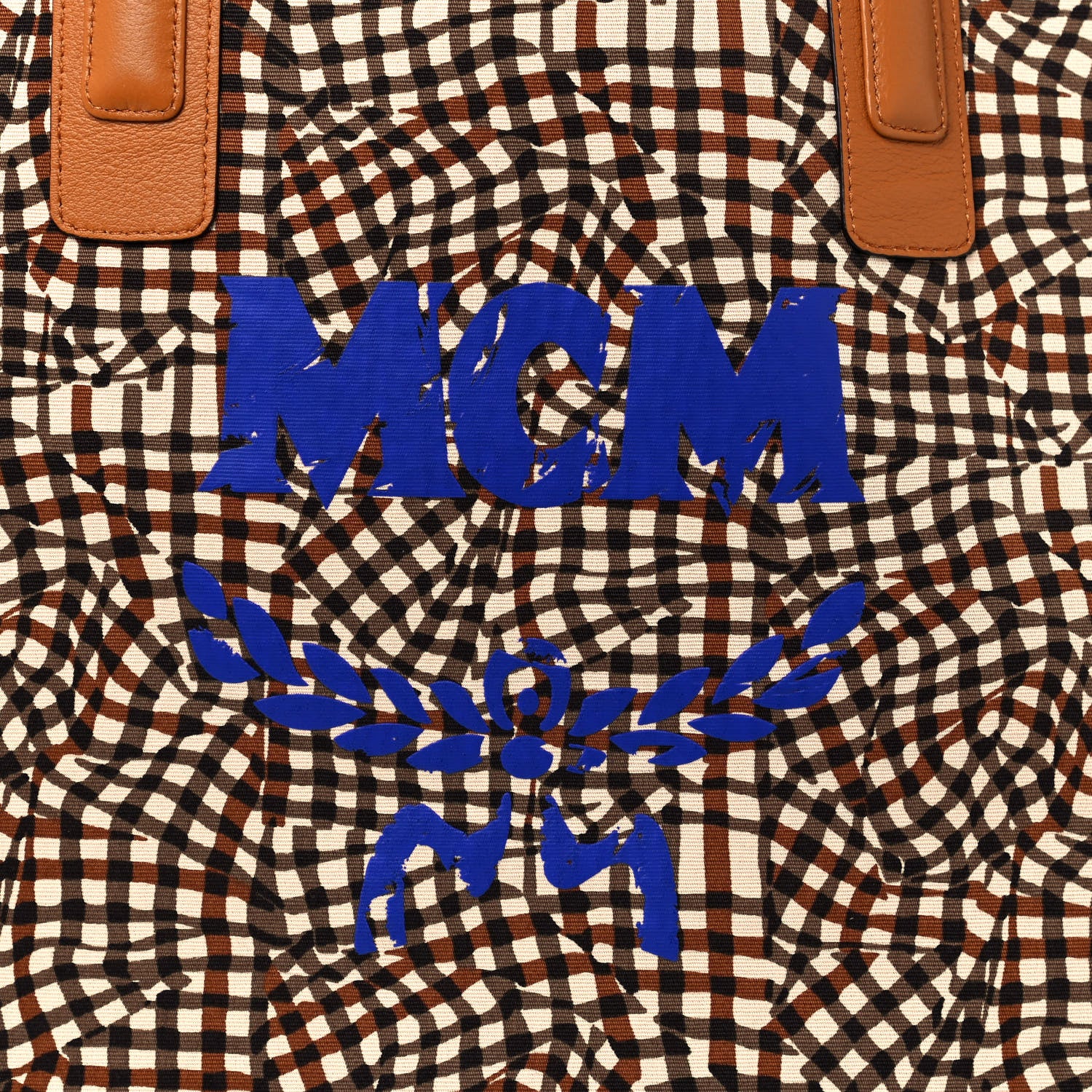 MCM Visetos Large Liz Reversible Shopper Tote Cognac 16 of 20