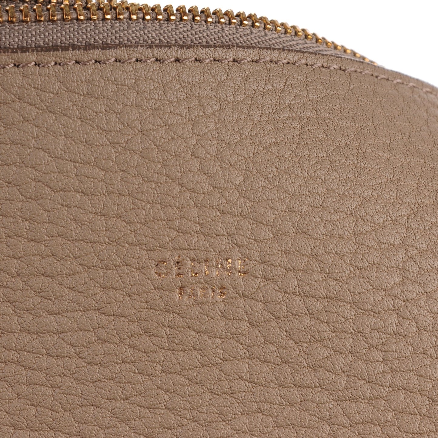 Crisped Calfskin Suede Medium Zipped Hobo Dune