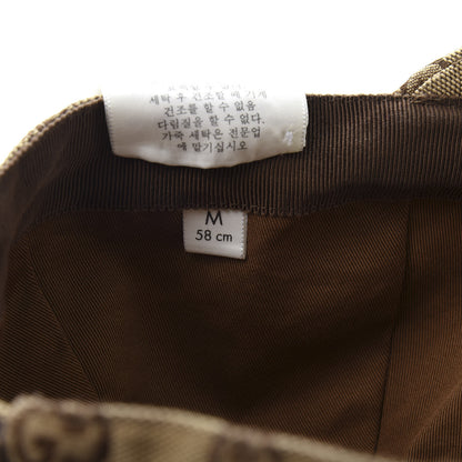 Gucci Monogram Textured Dollar Calfskin Zeno Baseball Hat M Beige 10 of 11