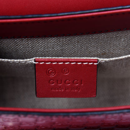 Gucci Soft Microguccissima Mini Emily Chain Shoulder Bag Rosso 7 of 12