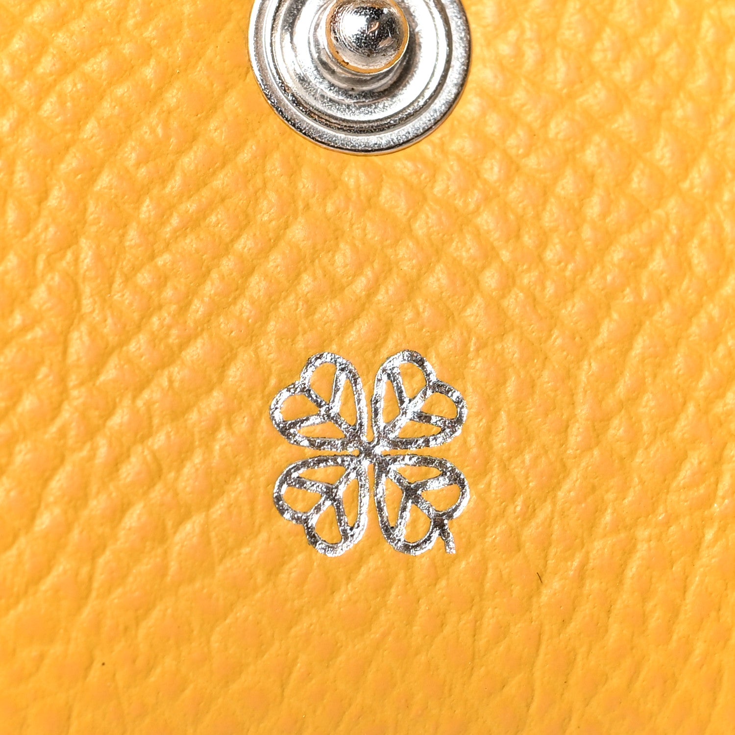 Hermes Epsom Horseshoe Calvi Card Case Jaune Ambre Craie 9 of 11