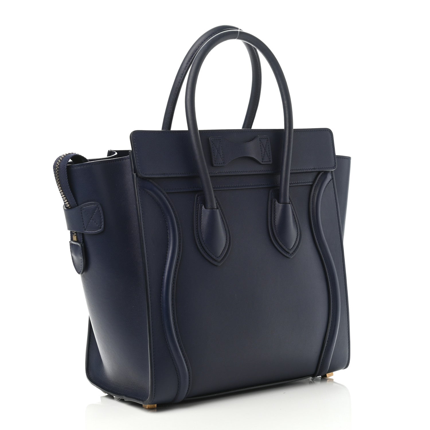 Celine Smooth Calfskin Micro Luggage Ink 2 of 4