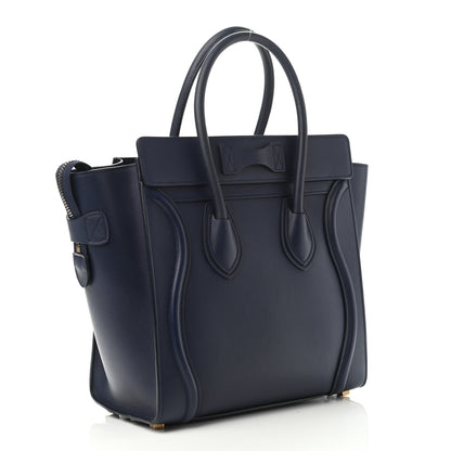 Celine Smooth Calfskin Micro Luggage Ink 2 of 4