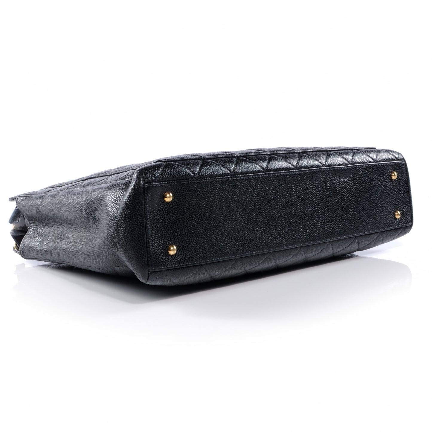Caviar Quilted CC Shoulder Bag Black
