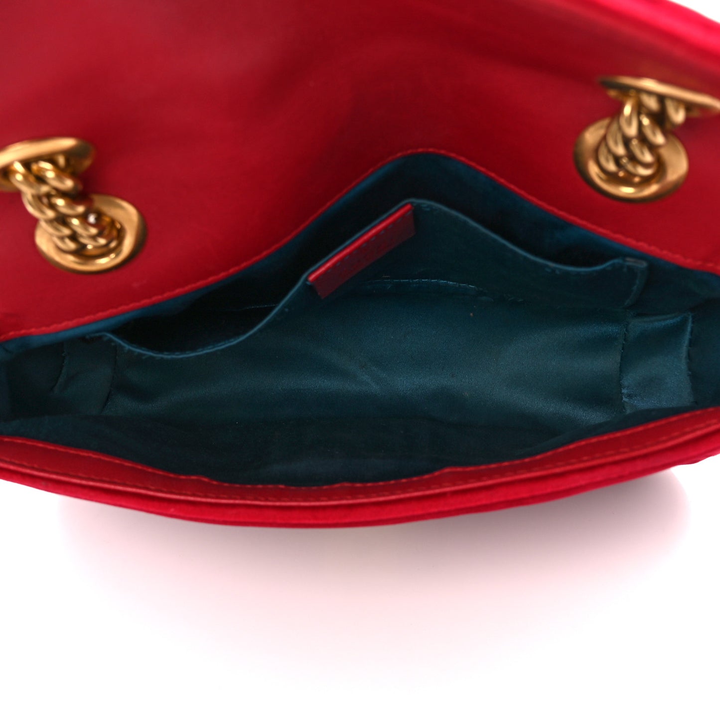Velvet Matelasse Mini GG Marmont Shoulder Bag Hibiscus Red