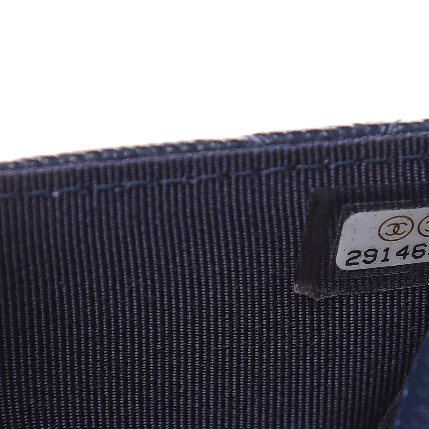 Caviar Quilted Medium Flap Wallet Blue
