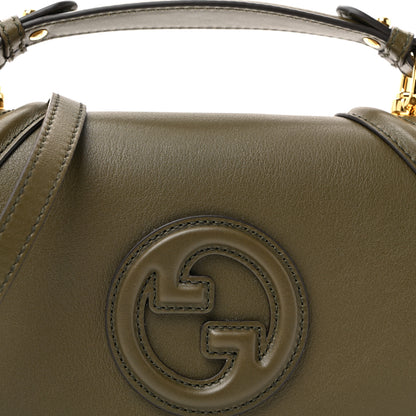 Gucci Roxy Calfskin Medium Blondie Top Handle Bag Forest Green 20 of 28