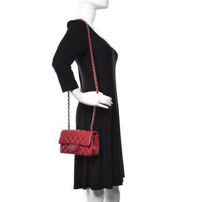 Chanel Caviar Quilted Mini Rectangular Flap Red 2 of 11