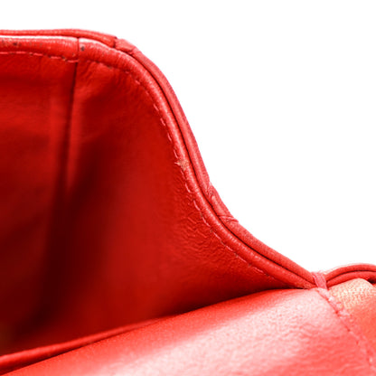 Chanel Lambskin Quilted Medium Double Flap Red 21 of 23