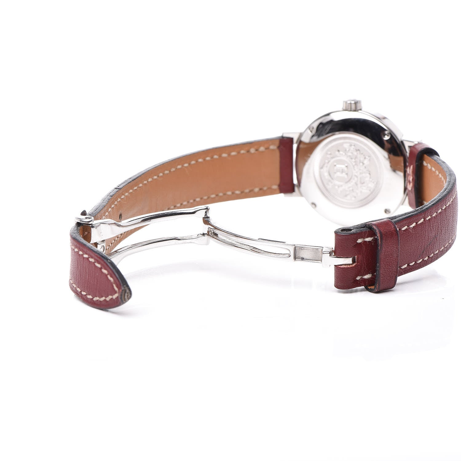 Hermes Stainless Steel Gulliver 28mm Nomade Kinetic Quartz Watch Rouge 7 of 8