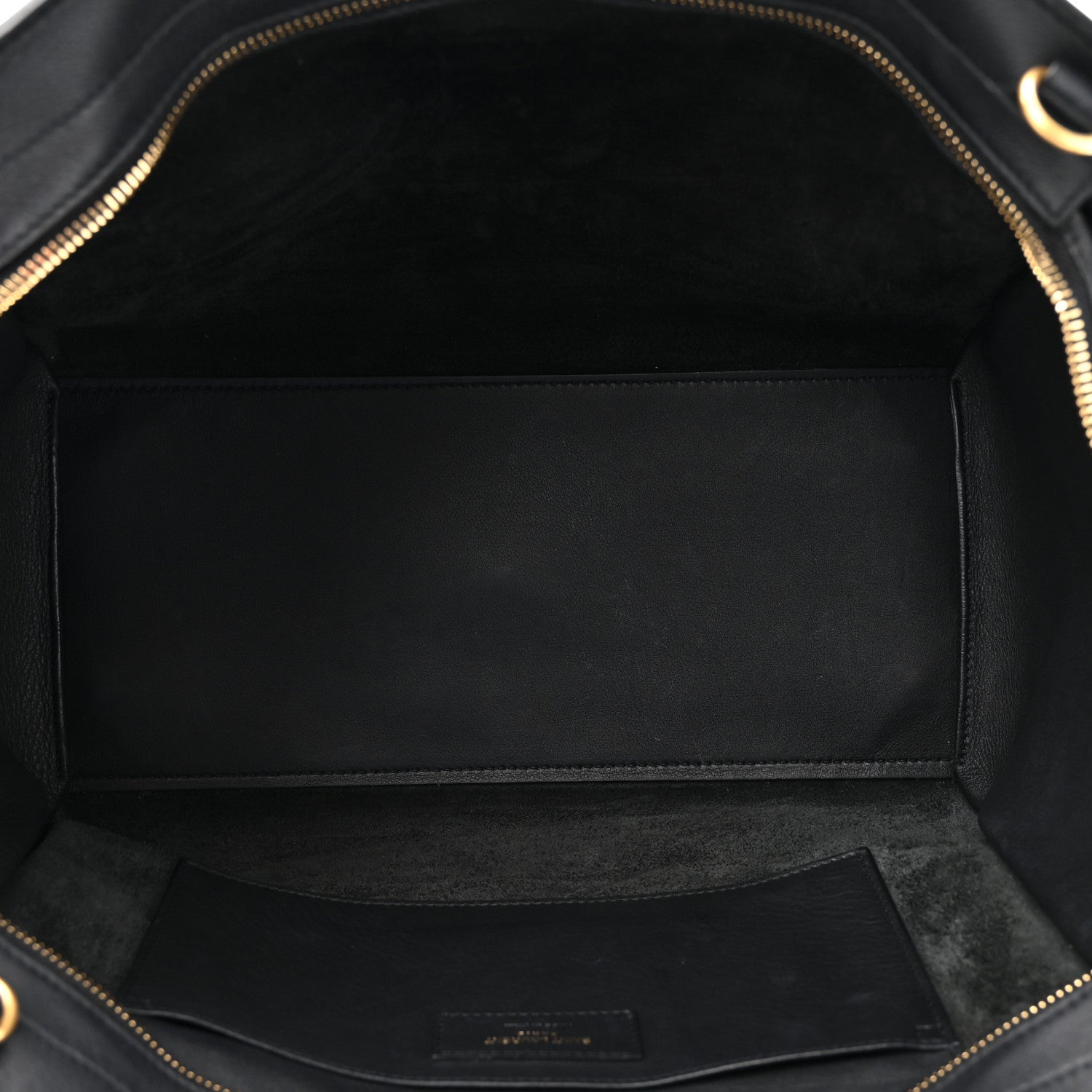 Saint Laurent Calfskin Suede Small Monogram Downtown Cabas Black 4 of 10