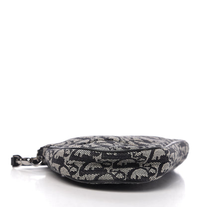 Christian Dior Monogram Mini Saddle Pochette Black 3 of 10