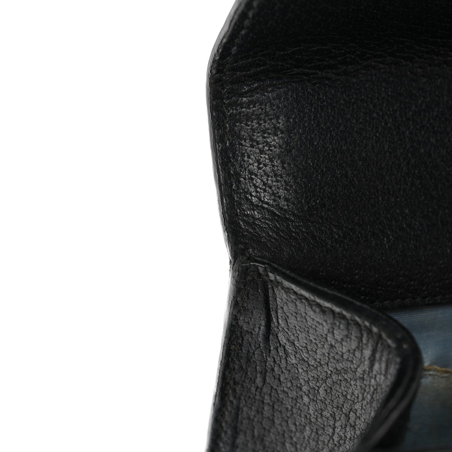 Grained Calfskin Bee Star Small Padlock Shoulder Bag Black