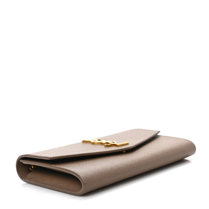 Saint Laurent Grain De Poudre Monogram Uptown Chain Wallet Dark Beige 4 of 8