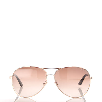 Tom Ford Metal Charles Aviator Sunglasses TF35 Gold 2 of 8