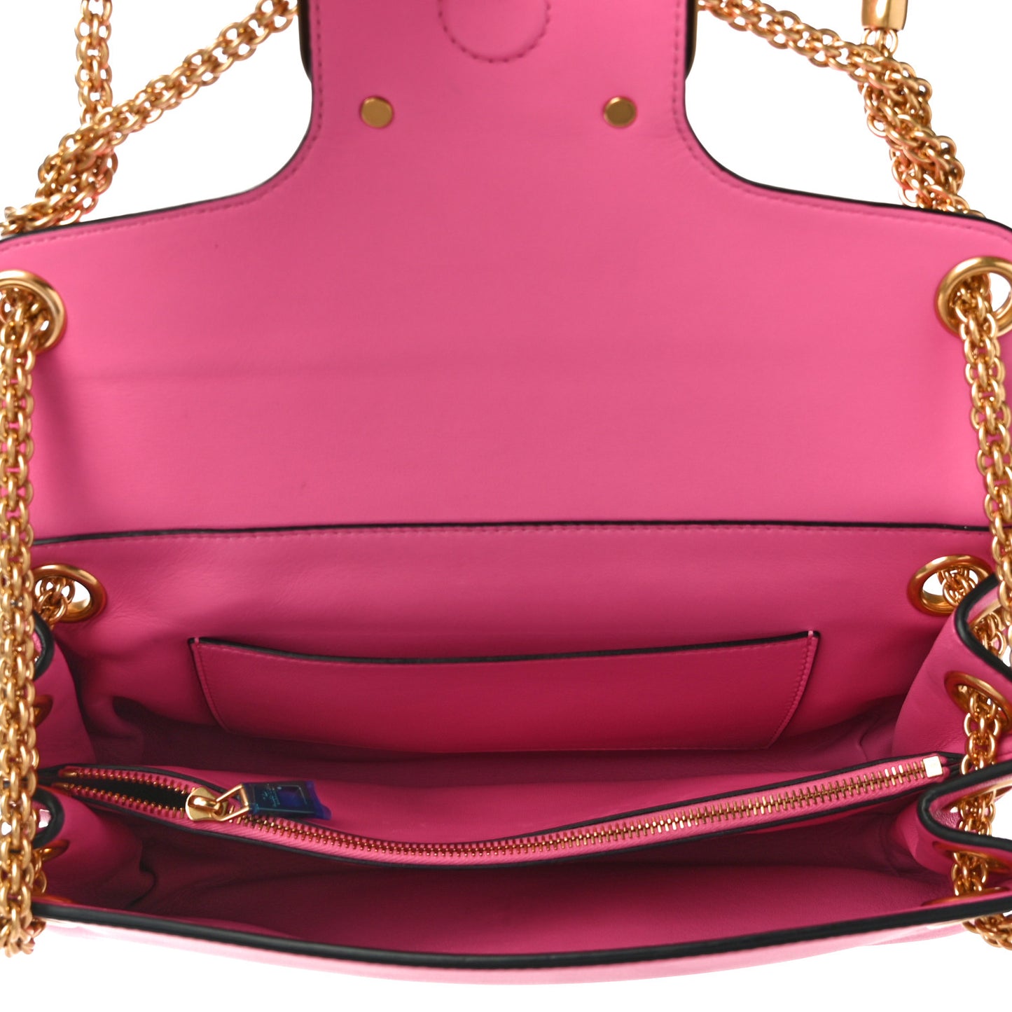 Nappa Stud Sign Shoulder Bag Feminine Pink