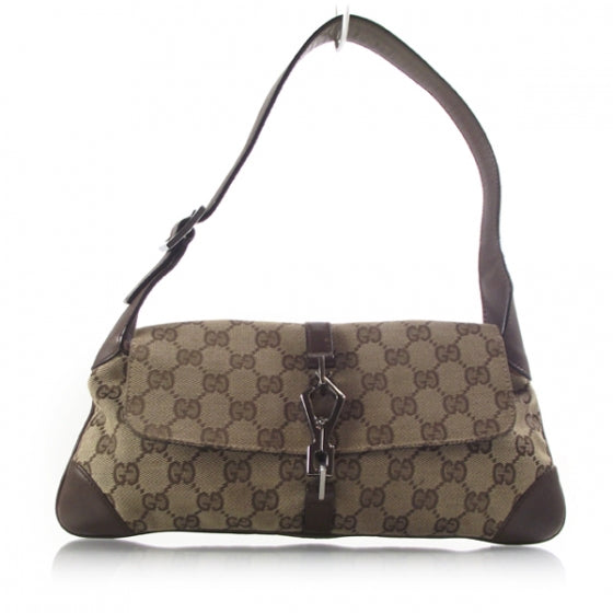 Gucci Monogram GG Small Jackie O Hobo 1 of 12