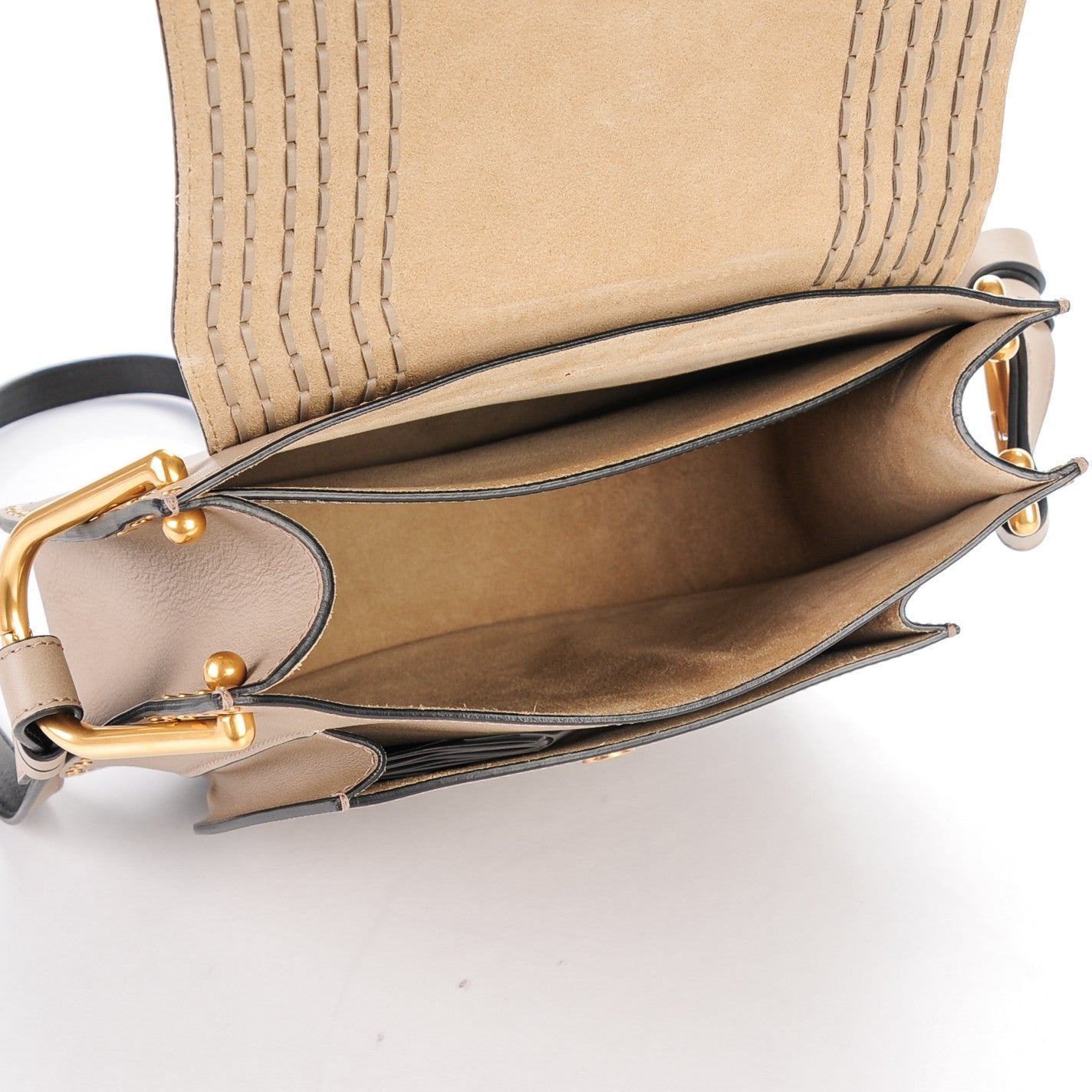 Calfskin Braided Medium Hudson Shoulder Bag Motty Grey