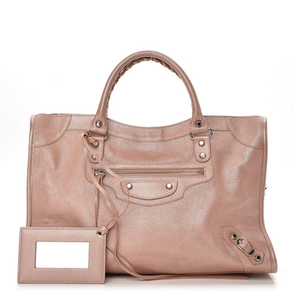 Balenciaga Pearlescent Goatskin Classic Palladium Hardware City Rose Rose Light 1 of 10