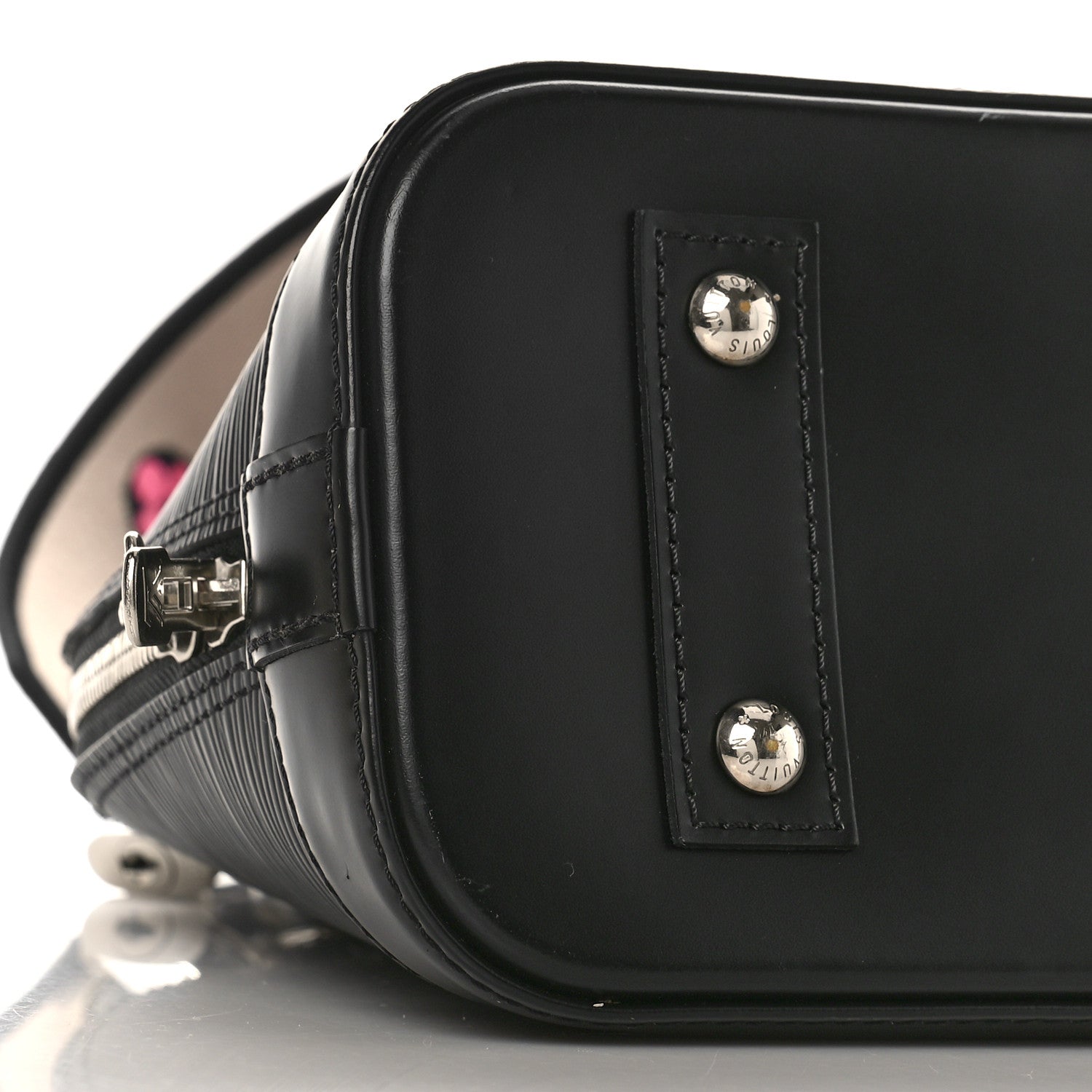 Louis Vuitton Epi Jacquard Alma BB Black 7 of 10