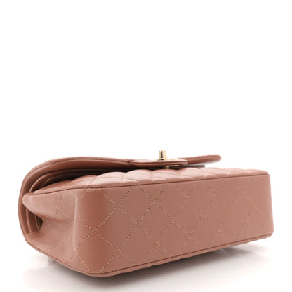 Chanel Lambskin Quilted Small Double Flap Brown 4 of 12
