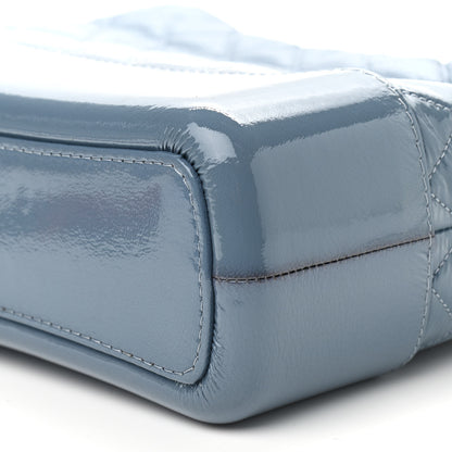 Chanel Patent Goatskin Quilted Medium Gabrielle Hobo Blue 9 of 9