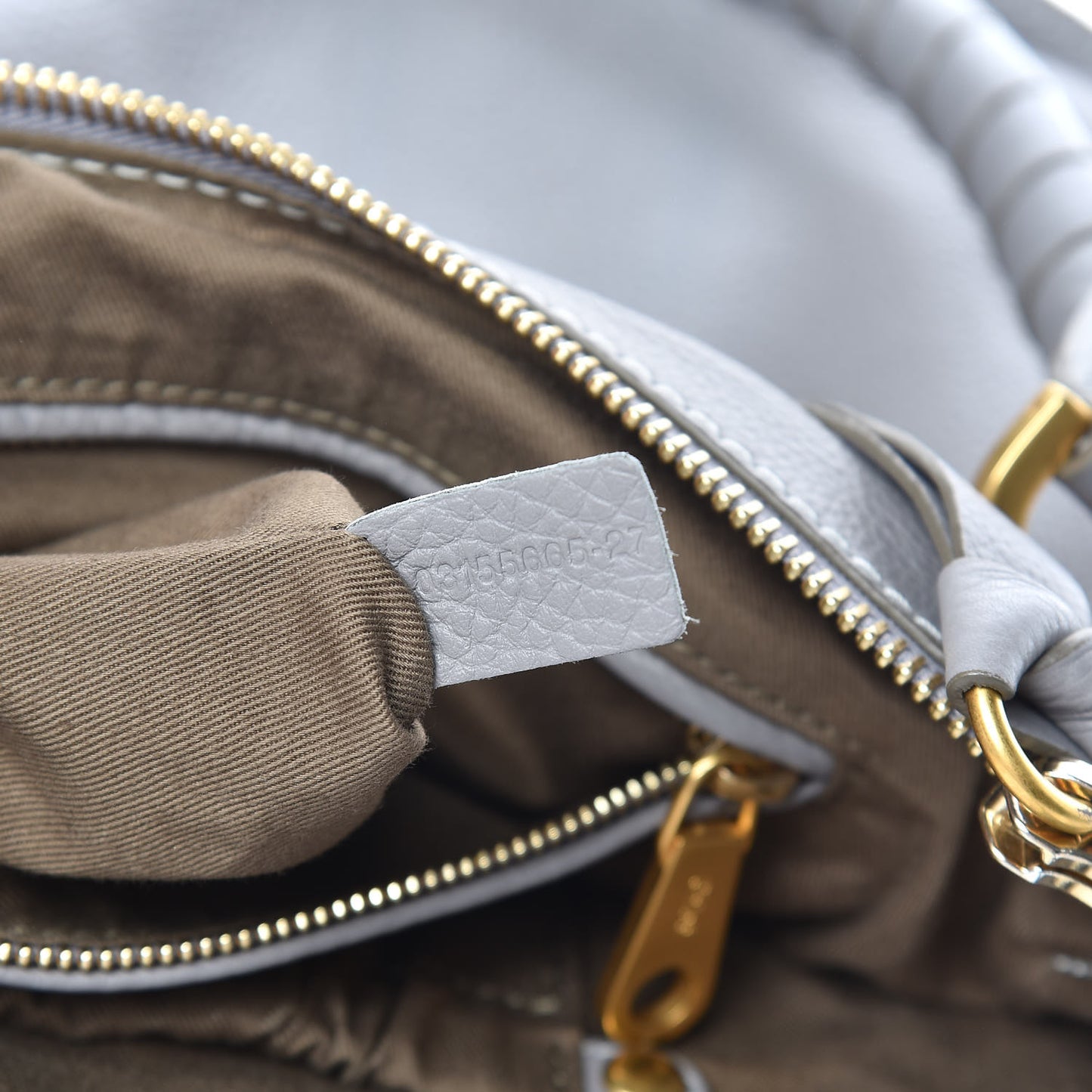 Calfskin Medium Marcie Satchel Cashmere Grey
