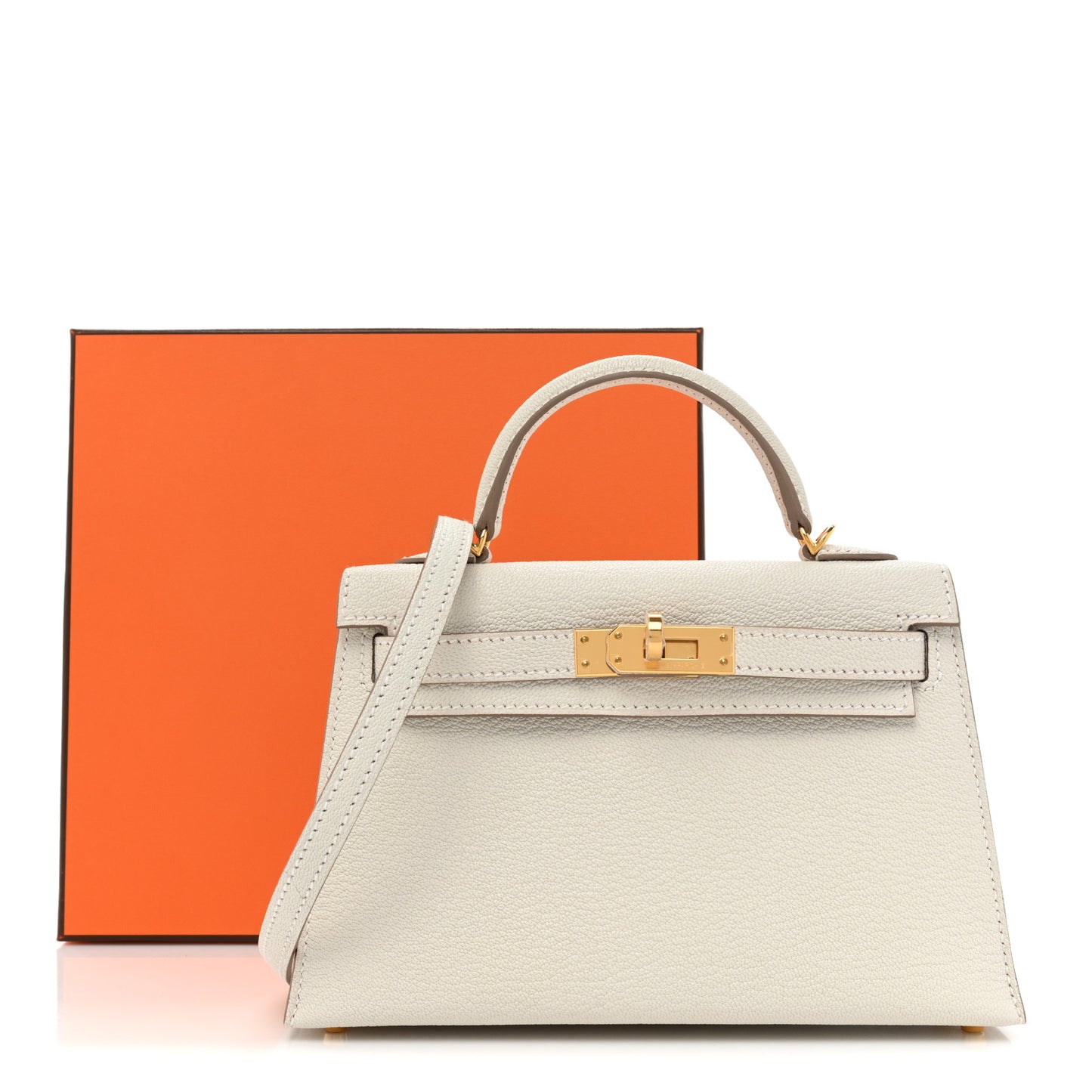 Chevre Mysore Mini Kelly Sellier 20 Mushroom