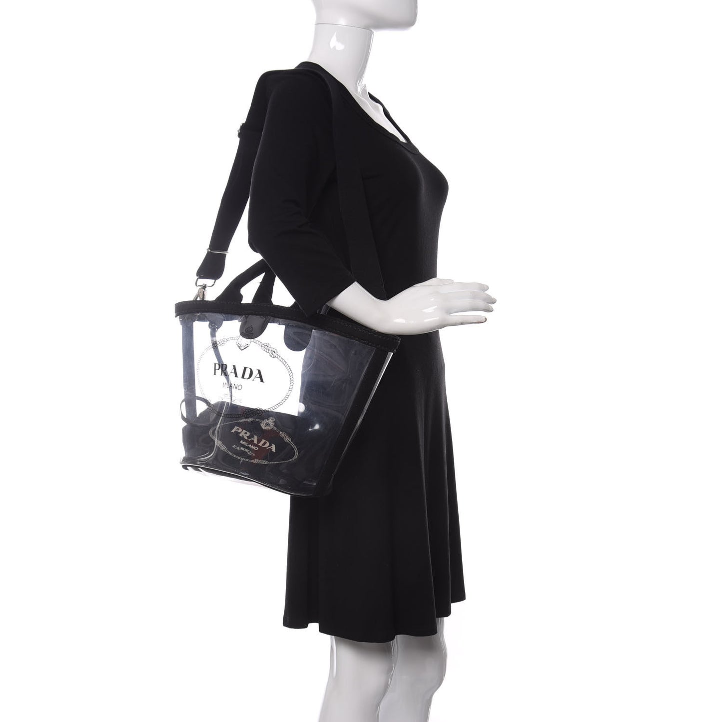 Plexiglass Canapa Small Shopper Tote Black