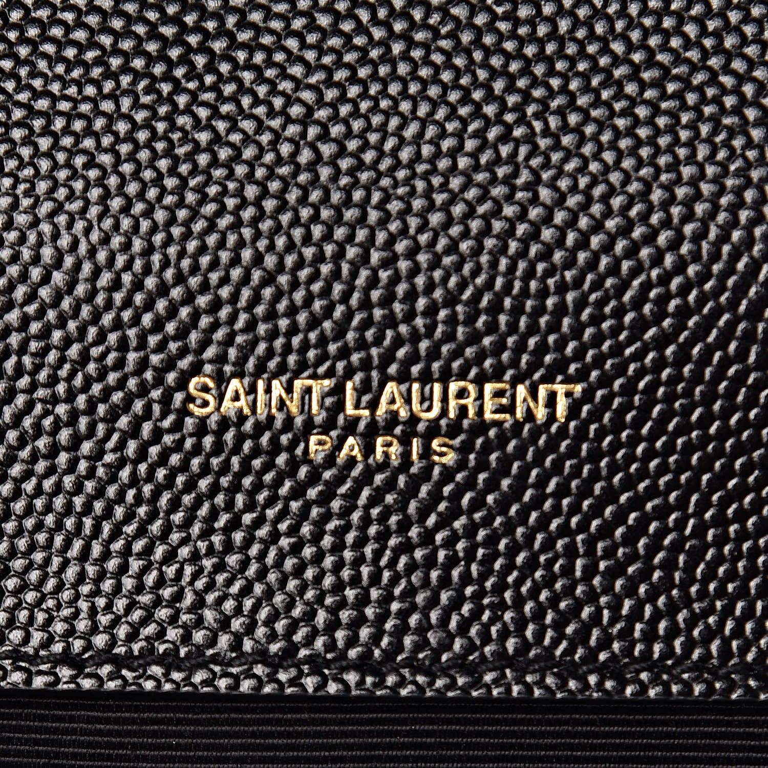 Saint Laurent Grain De Poudre Textured Mixed Matelasse Triquilt Medium Monogram Satchel Black 9 of 11