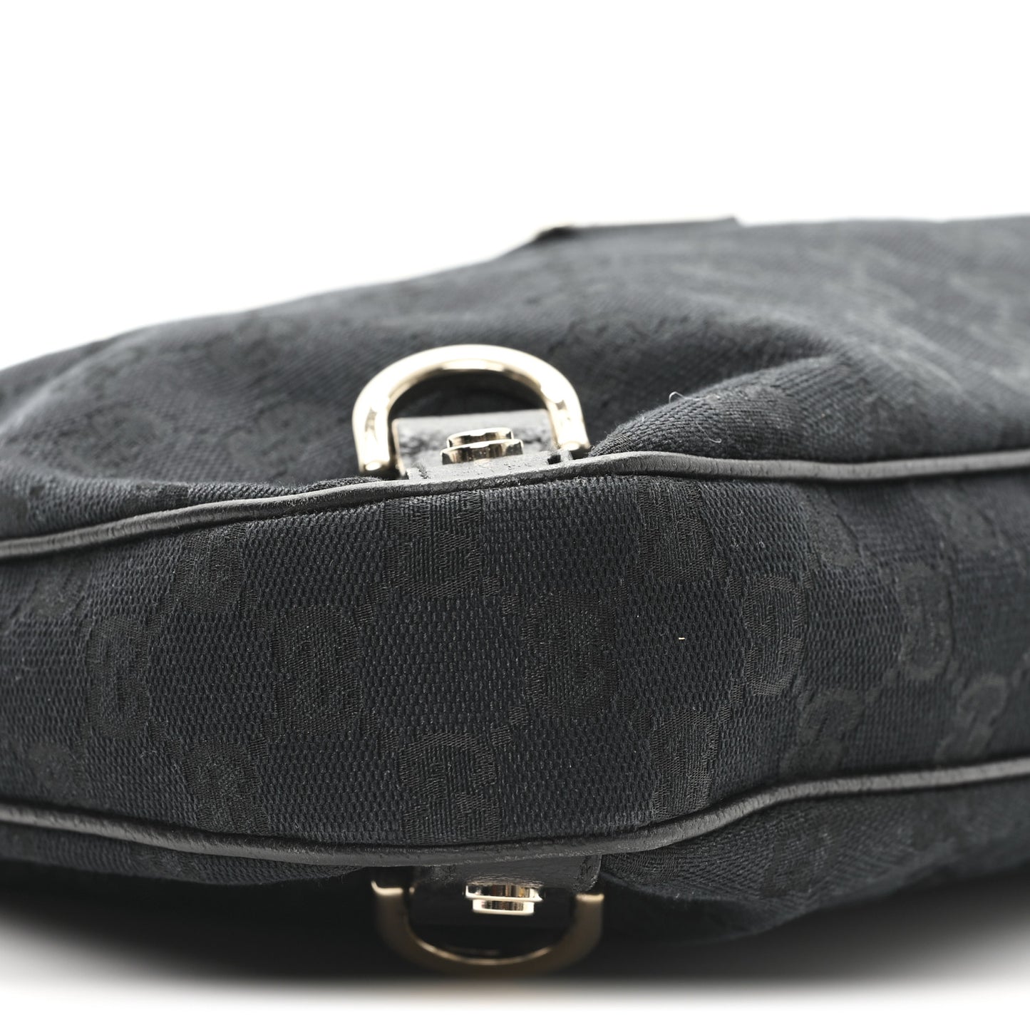 Monogram Medium Abbey D Ring Hobo Black