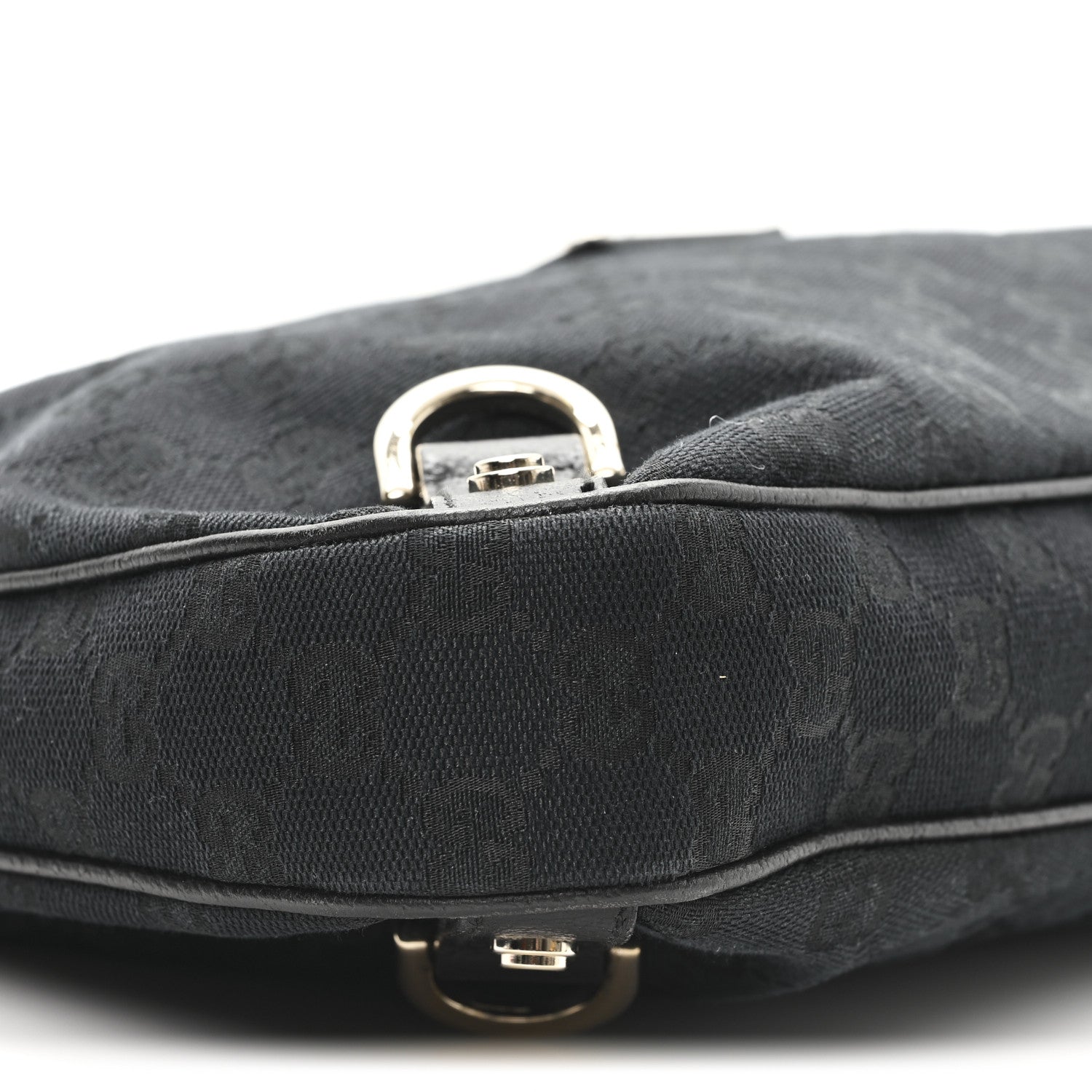 Gucci Monogram Medium Abbey D Ring Hobo Black 9 of 10