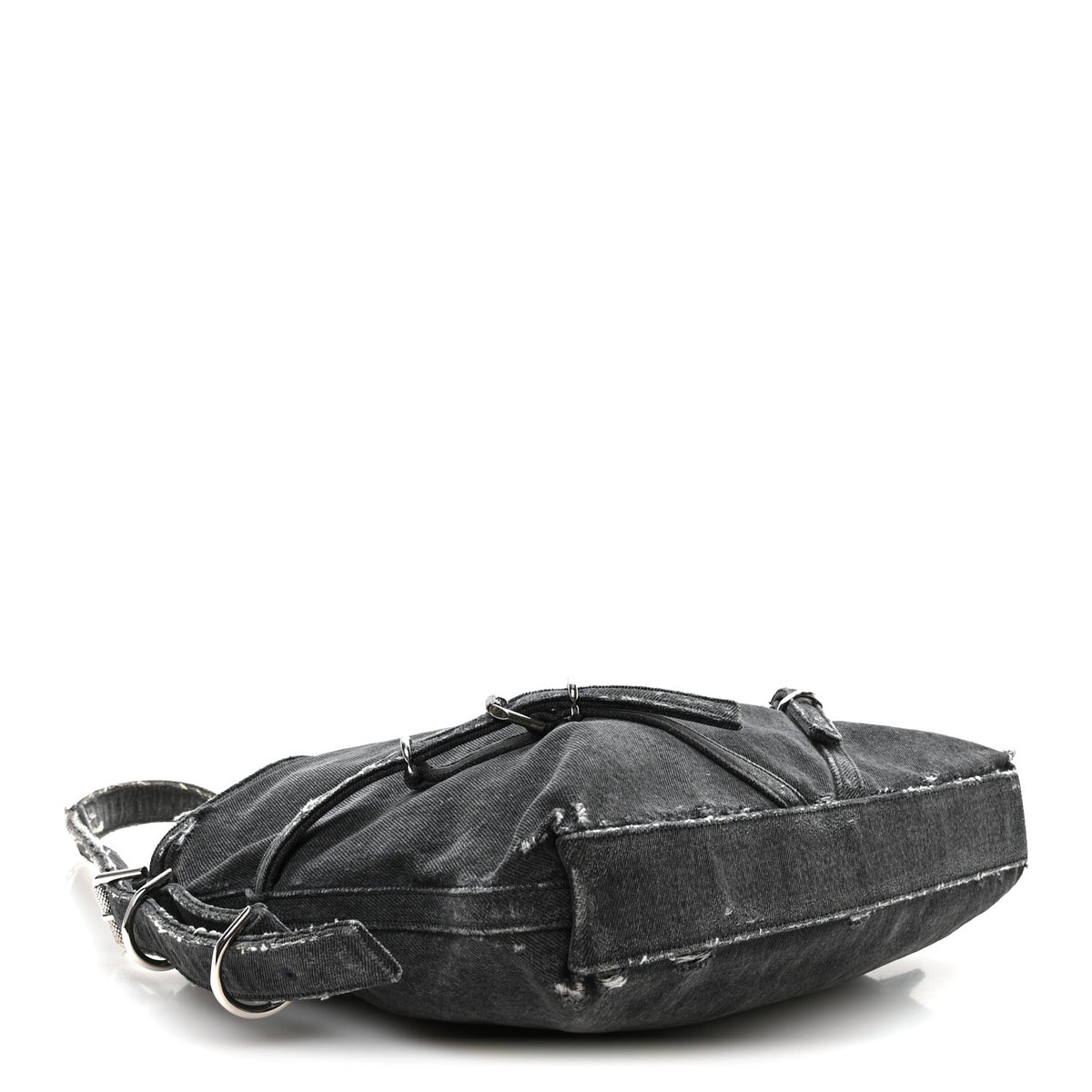 Givenchy Distressed Denim Medium Voyou Bag Black 4 of 10