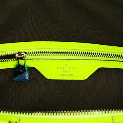 Louis Vuitton Damier Fluo Infini Keepall Bandouliere 45 Yellow 6 of 8