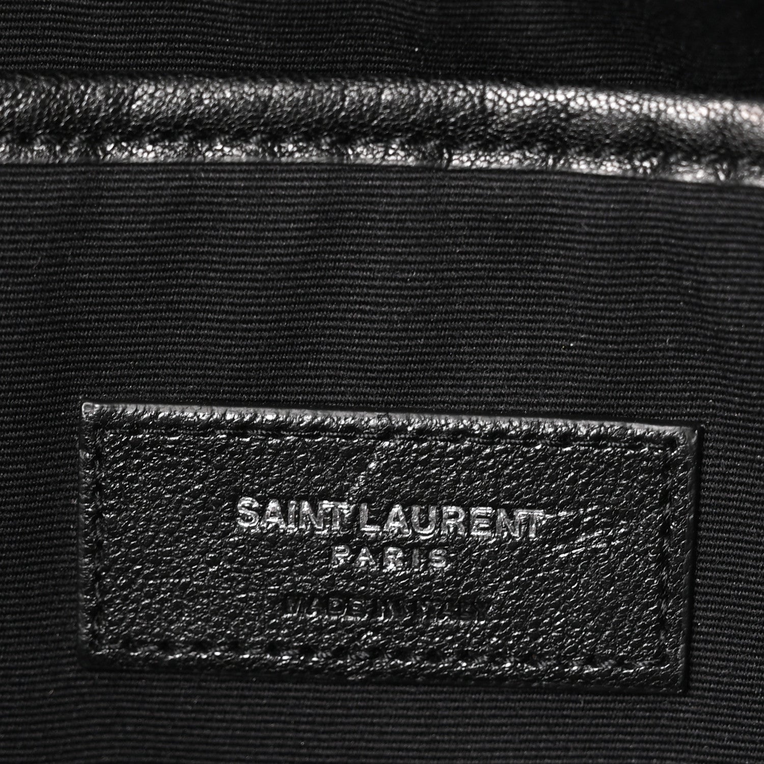 Saint Laurent Sheepskin Love Appliqué Mini City Backpack Black 6 of 10
