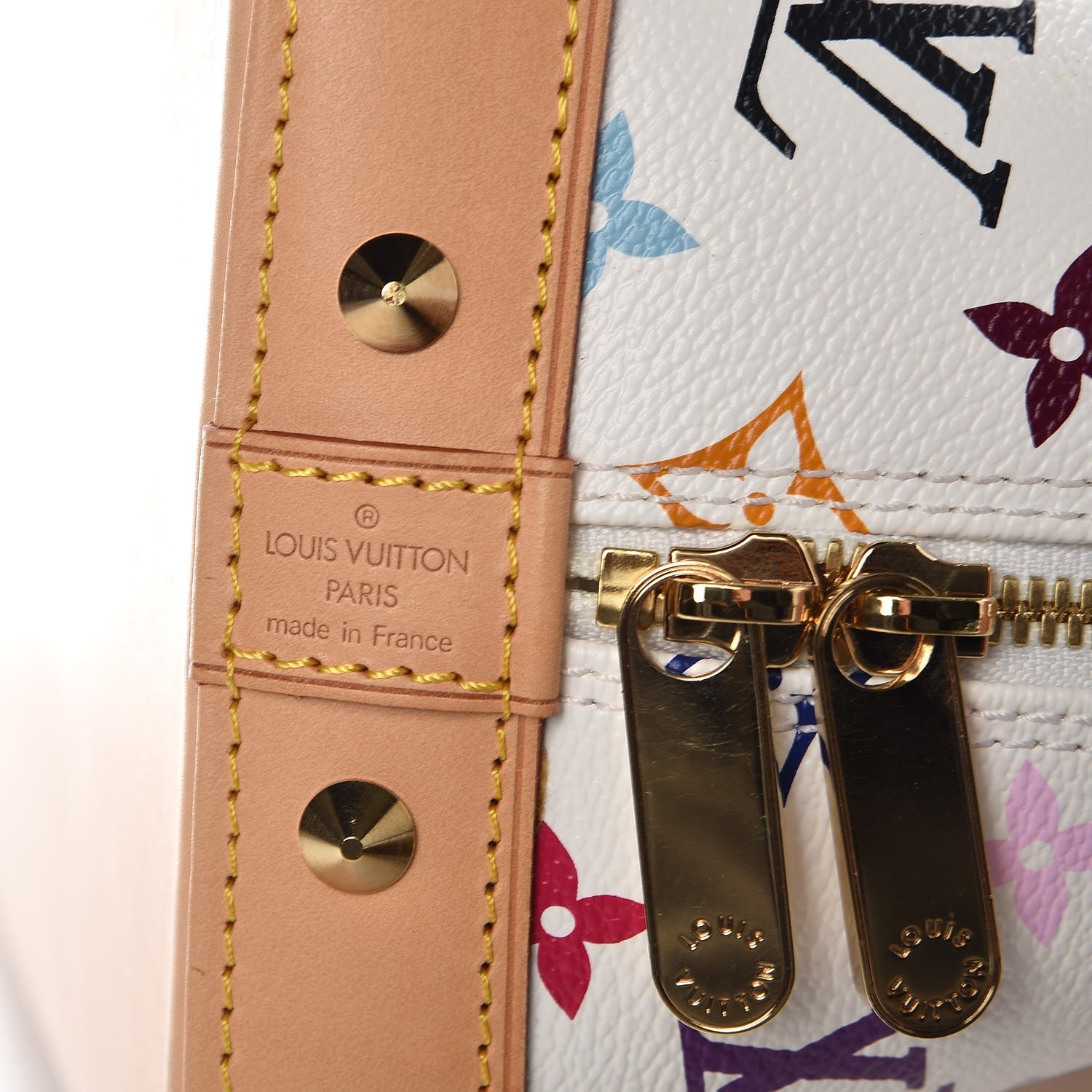 Louis Vuitton Monogram Multicolor Alma White 6 of 10