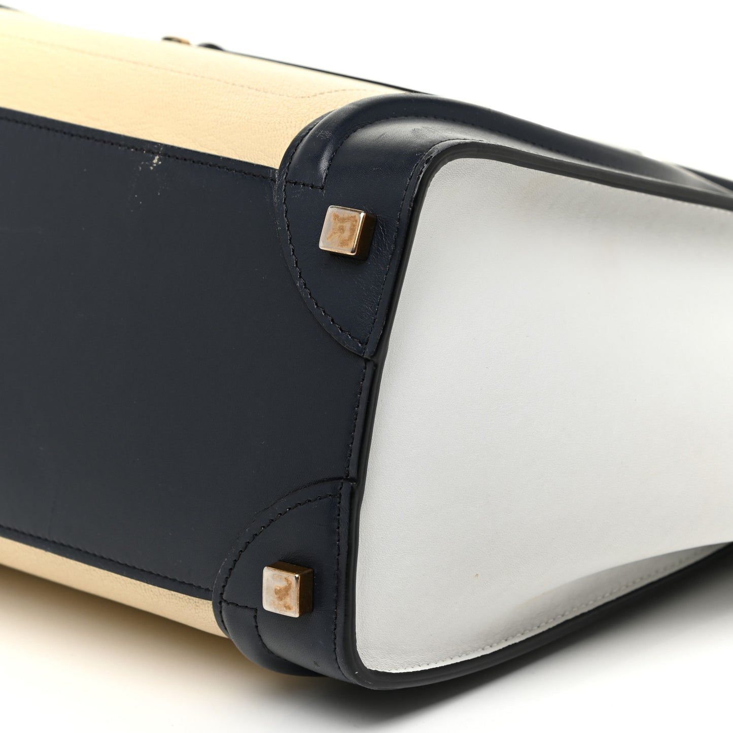 Goatskin Smooth Calfskin Micro Tri-Color Luggage Firefly