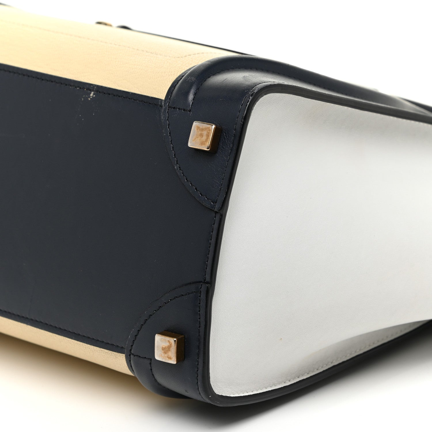 Celine Goatskin Smooth Calfskin Micro Tri-Color Luggage Firefly 9 of 21
