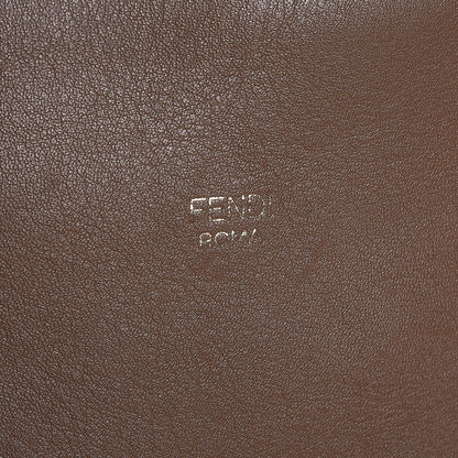 Fendi Pequin Vitello Zip Tote Tobacco Foresta 6 of 9