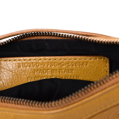Balenciaga Agneau Classic Hardware Flat Crossbody Jaune Moutarde 7 of 12
