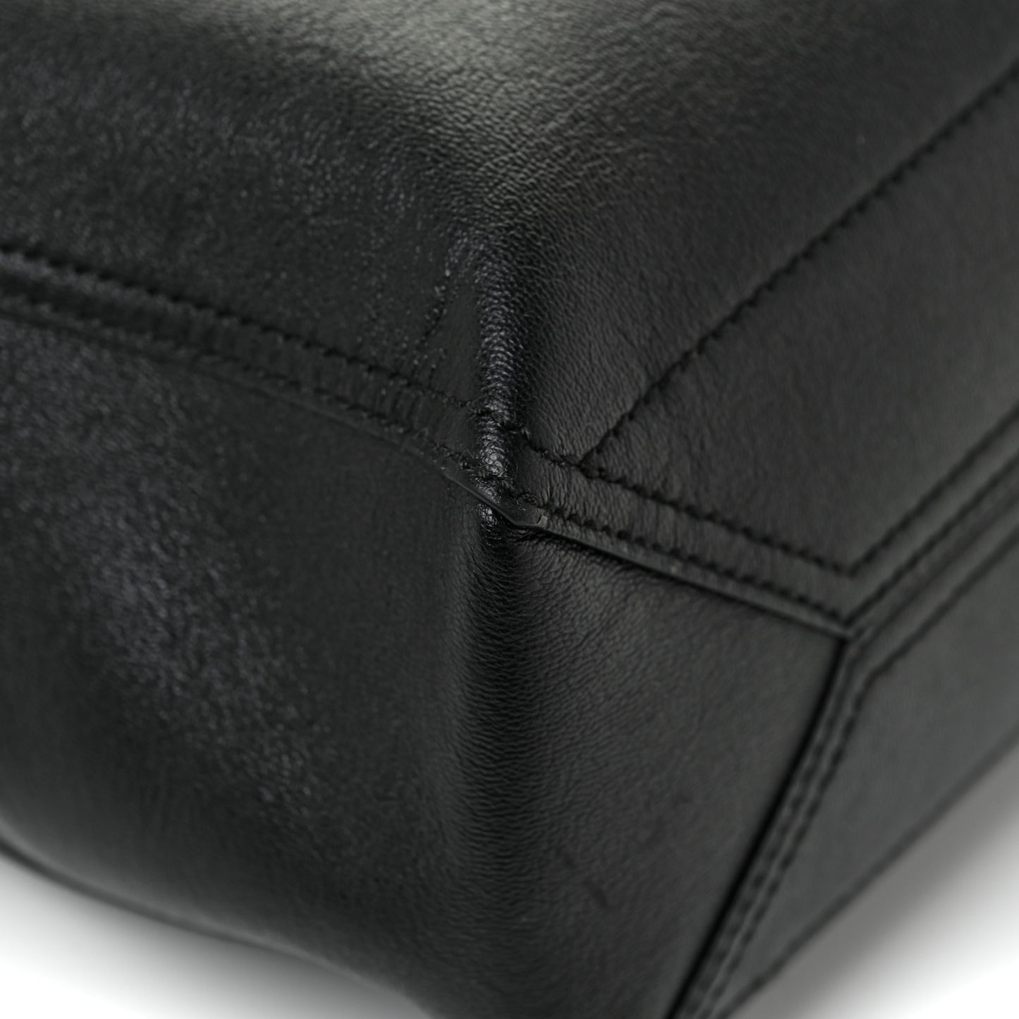 New Sakai Calfskin Lux Medium Dahlia Tote Black