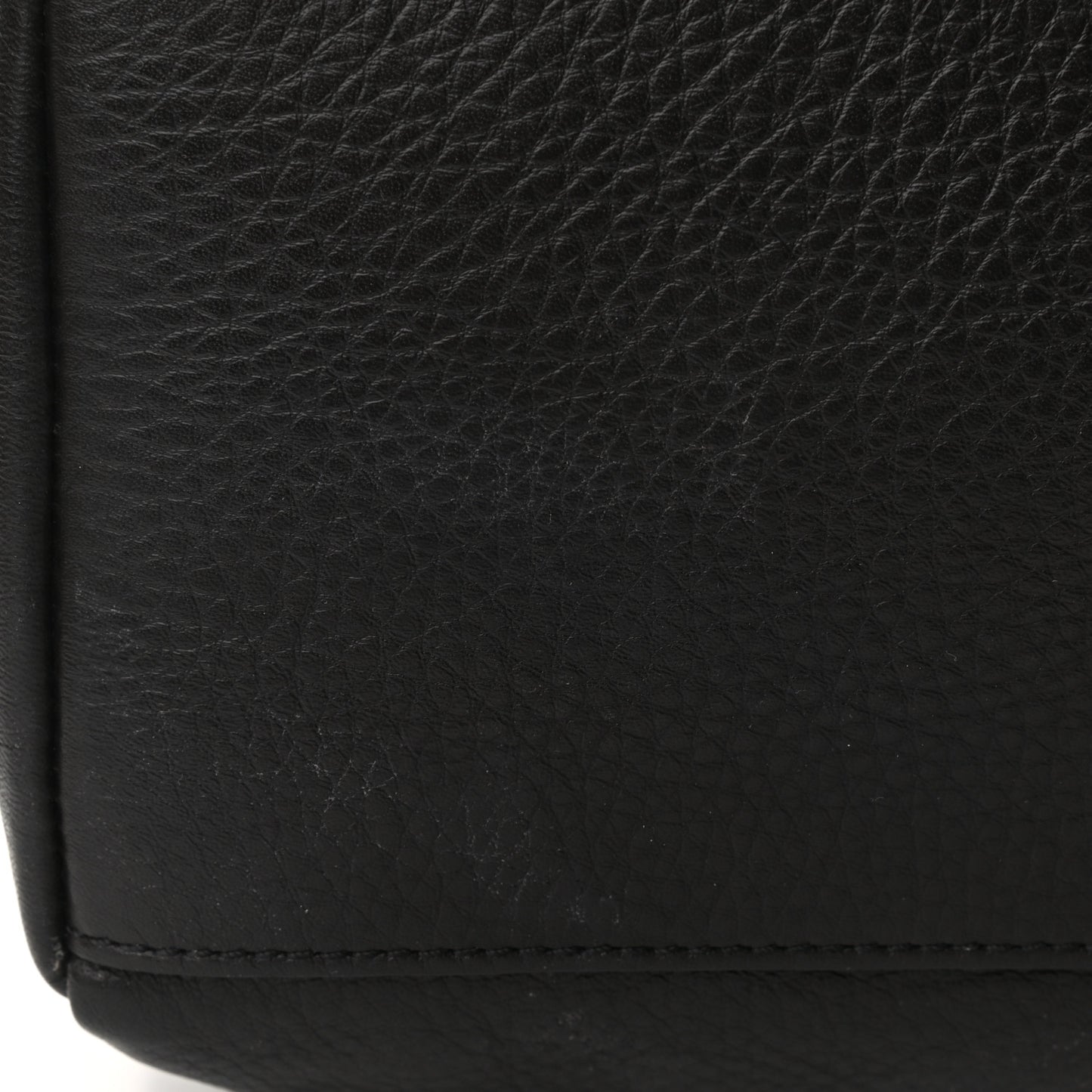 Pebbled Calfskin Small Pandora Pure Flap Bag Black