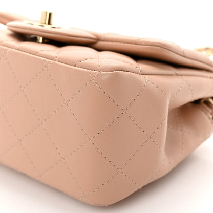 Chanel Lambskin Quilted Mini Square Flap Beige 10 of 10