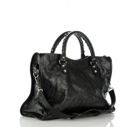 Balenciaga Agneau Classic Silver Hardware City Black 3 of 7