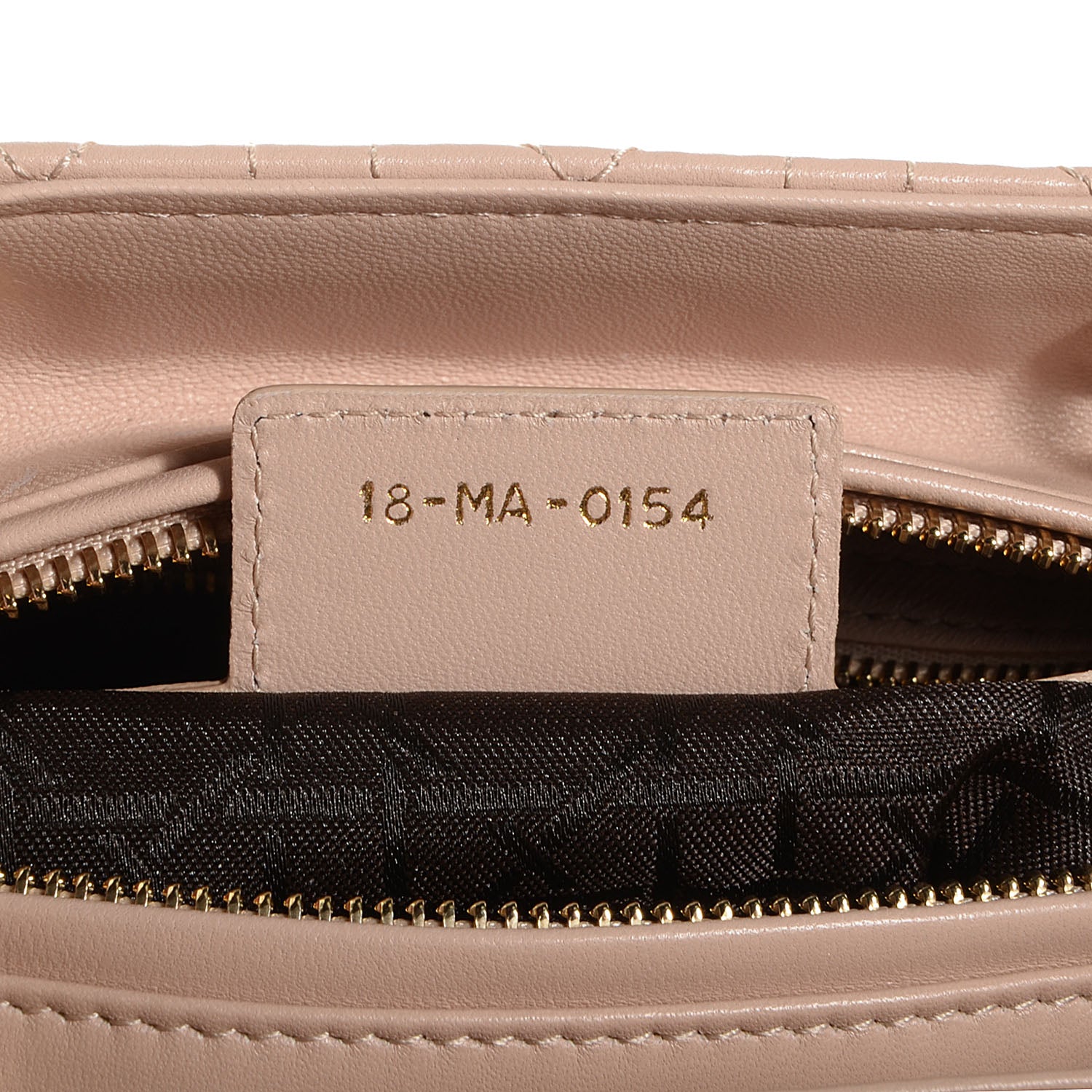 Christian Dior Lambskin Cannage Medium Lady Dior Beige 8 of 9
