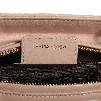 Christian Dior Lambskin Cannage Medium Lady Dior Beige 8 of 9